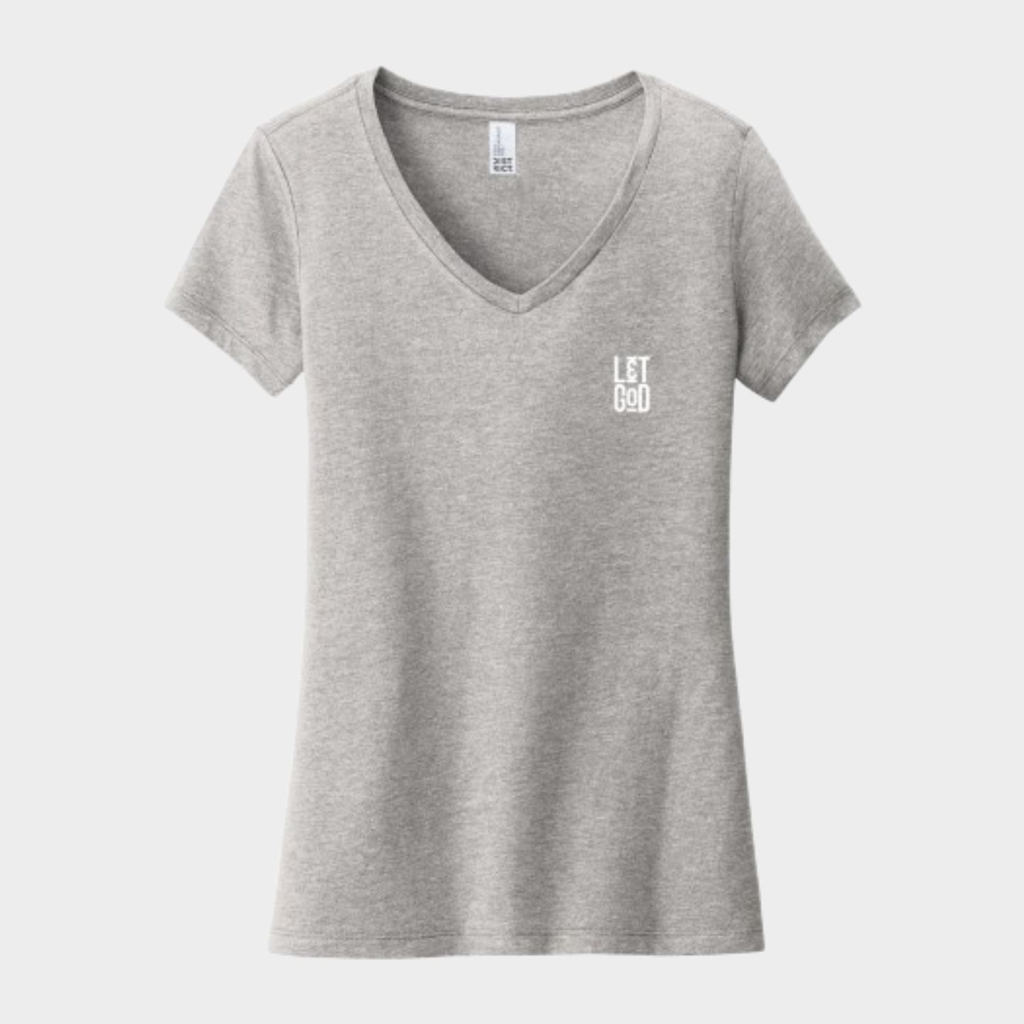 Gray Women’s V-Neck T-Shirt